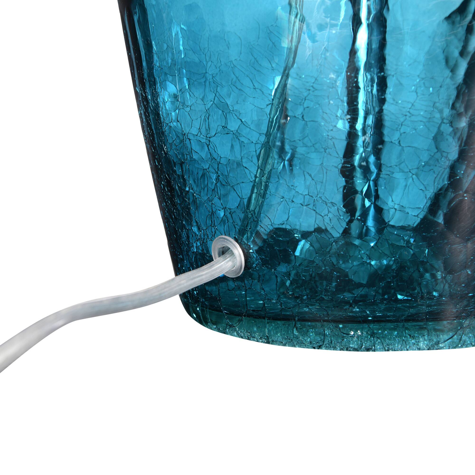 Hello Honey® 27" Deep Blue Glass Table Lamp